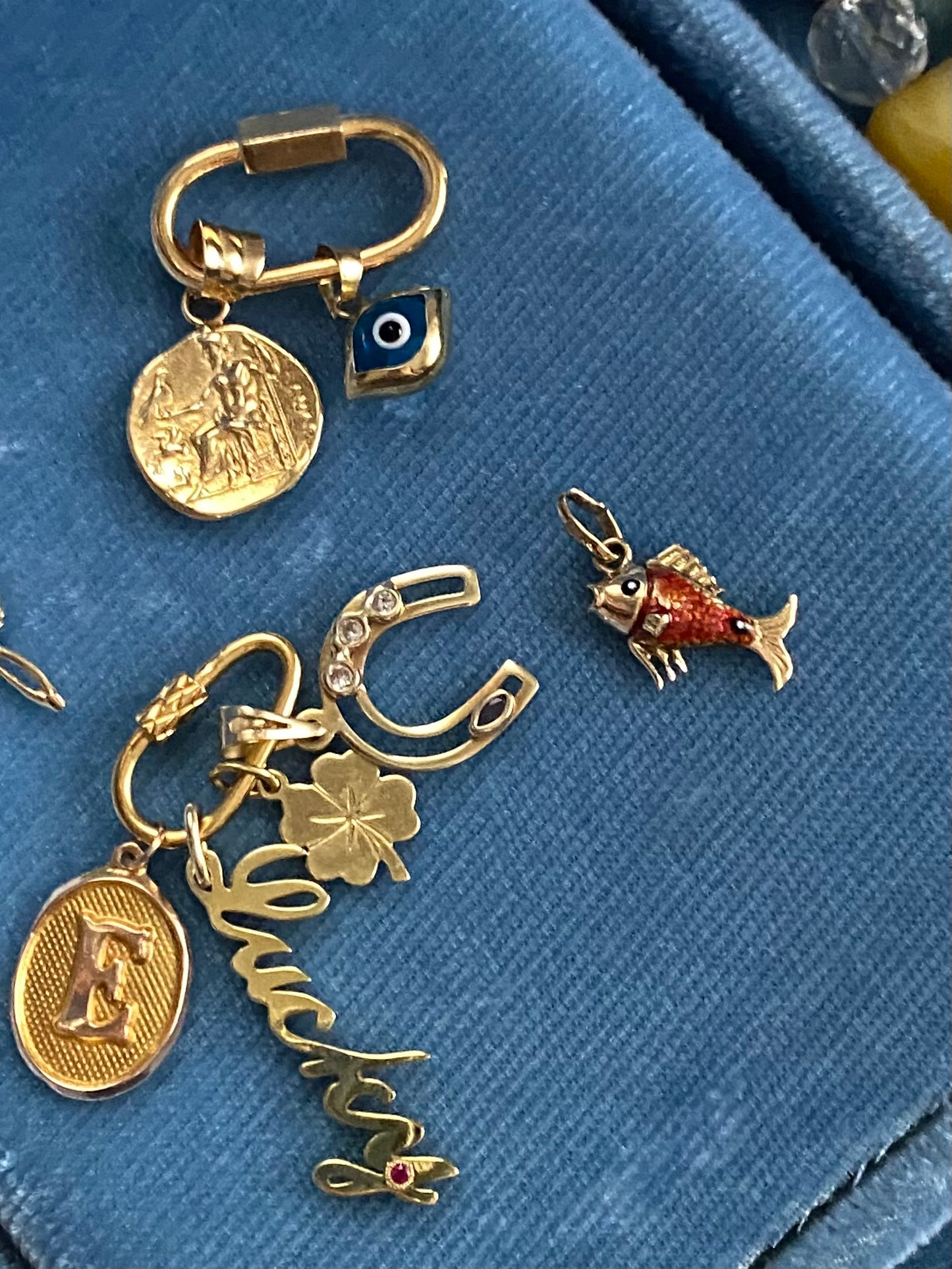 Enamel Fish Charm Pendant