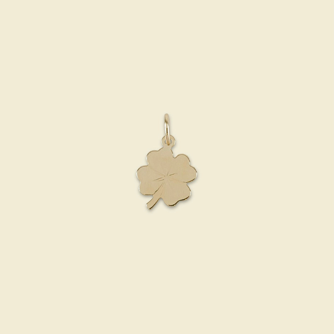 Lucky Clover 14k Gold Charm Pendant