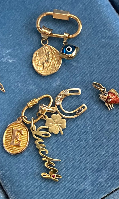 Lucky Clover 14k Gold Charm Pendant