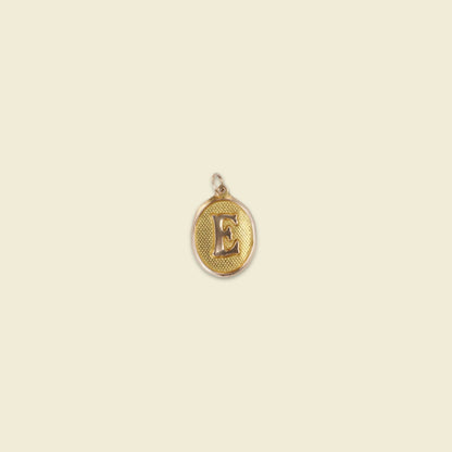 Vintage Letter Charm Pendant