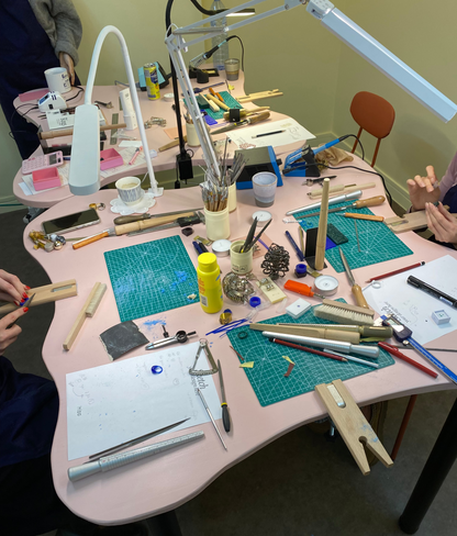 jewelry workshop with a jewelers bench in antwerp