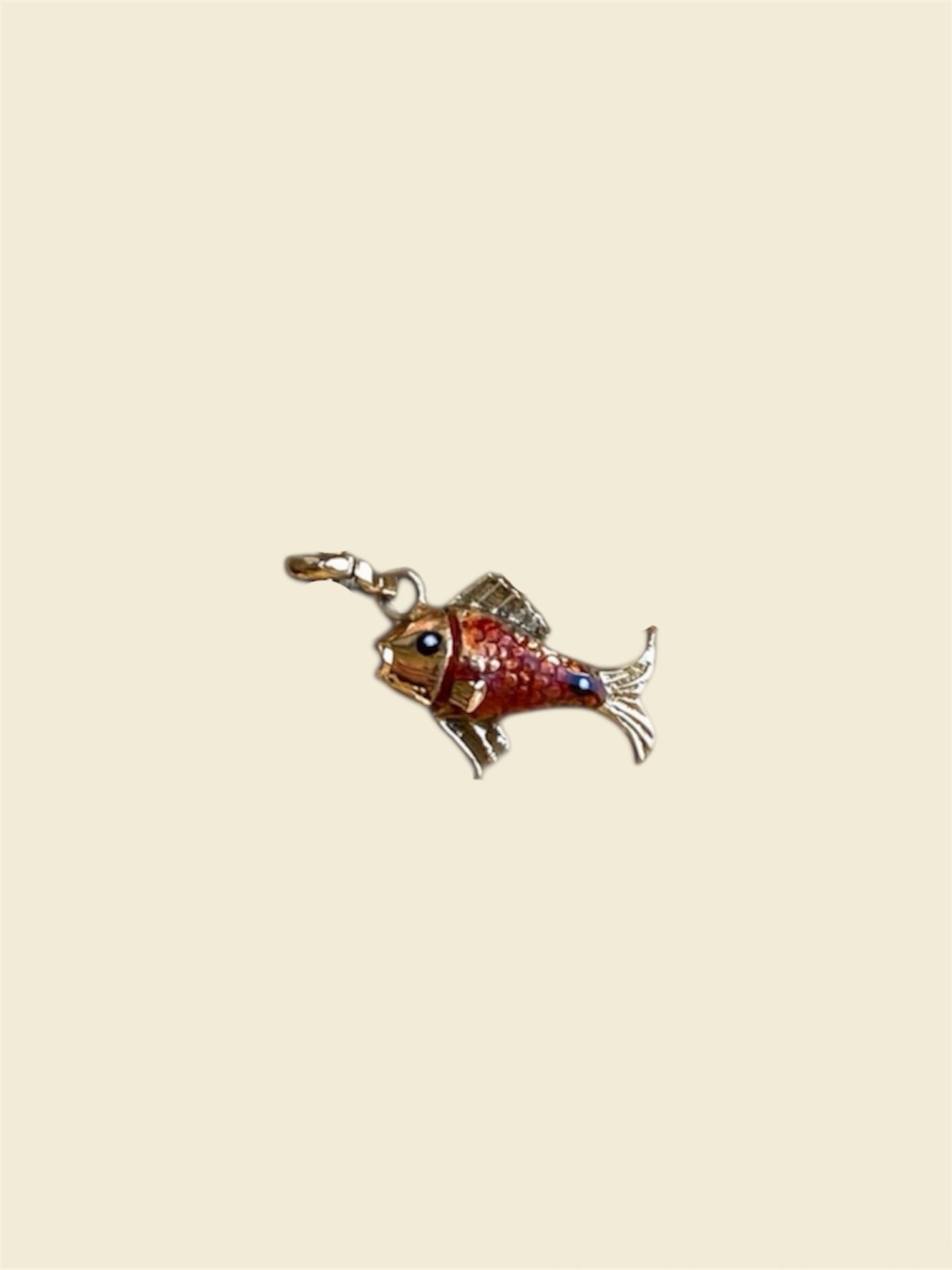 Enamel Fish Charm Pendant