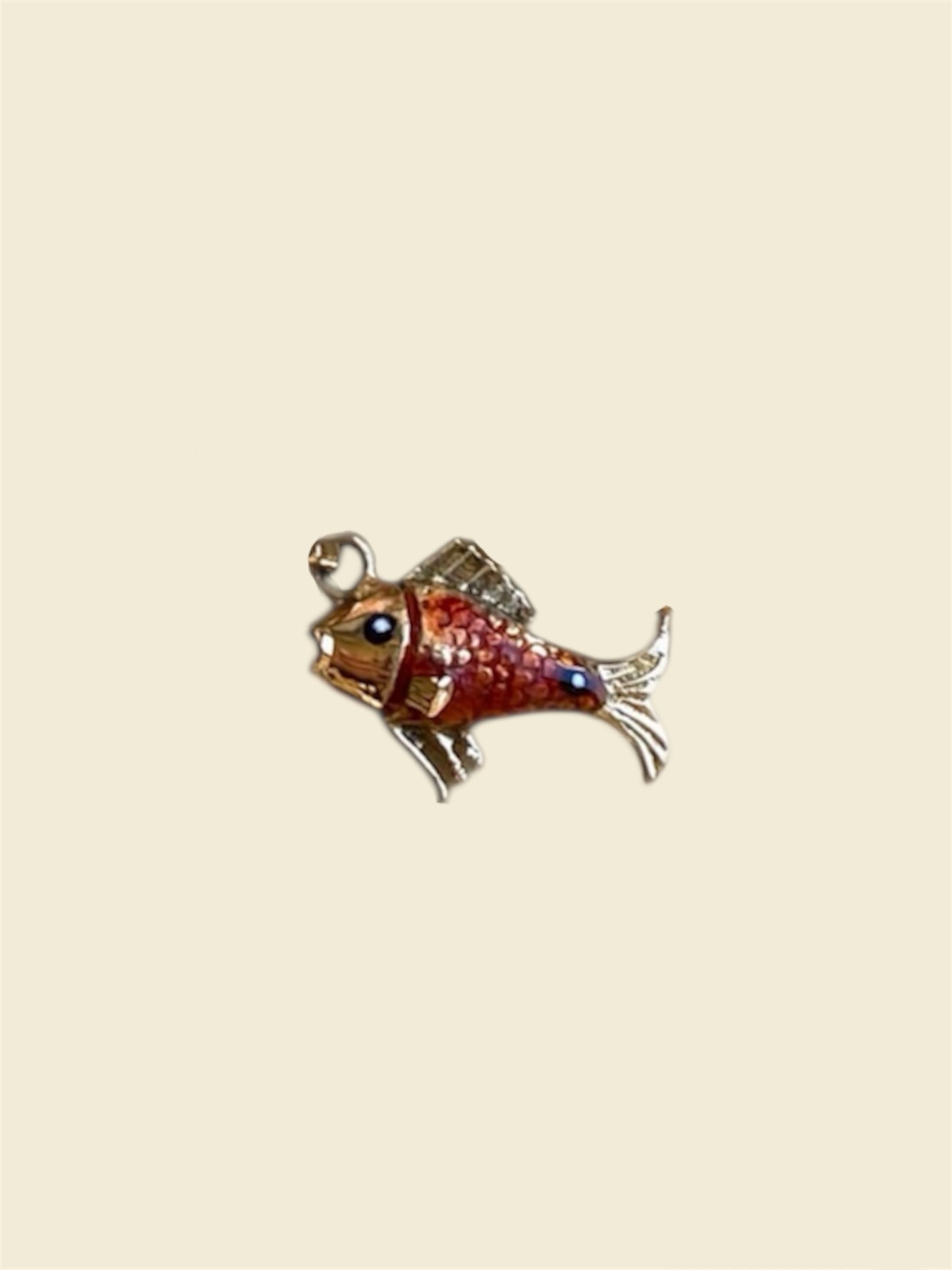 Enamel Fish Charm Pendant