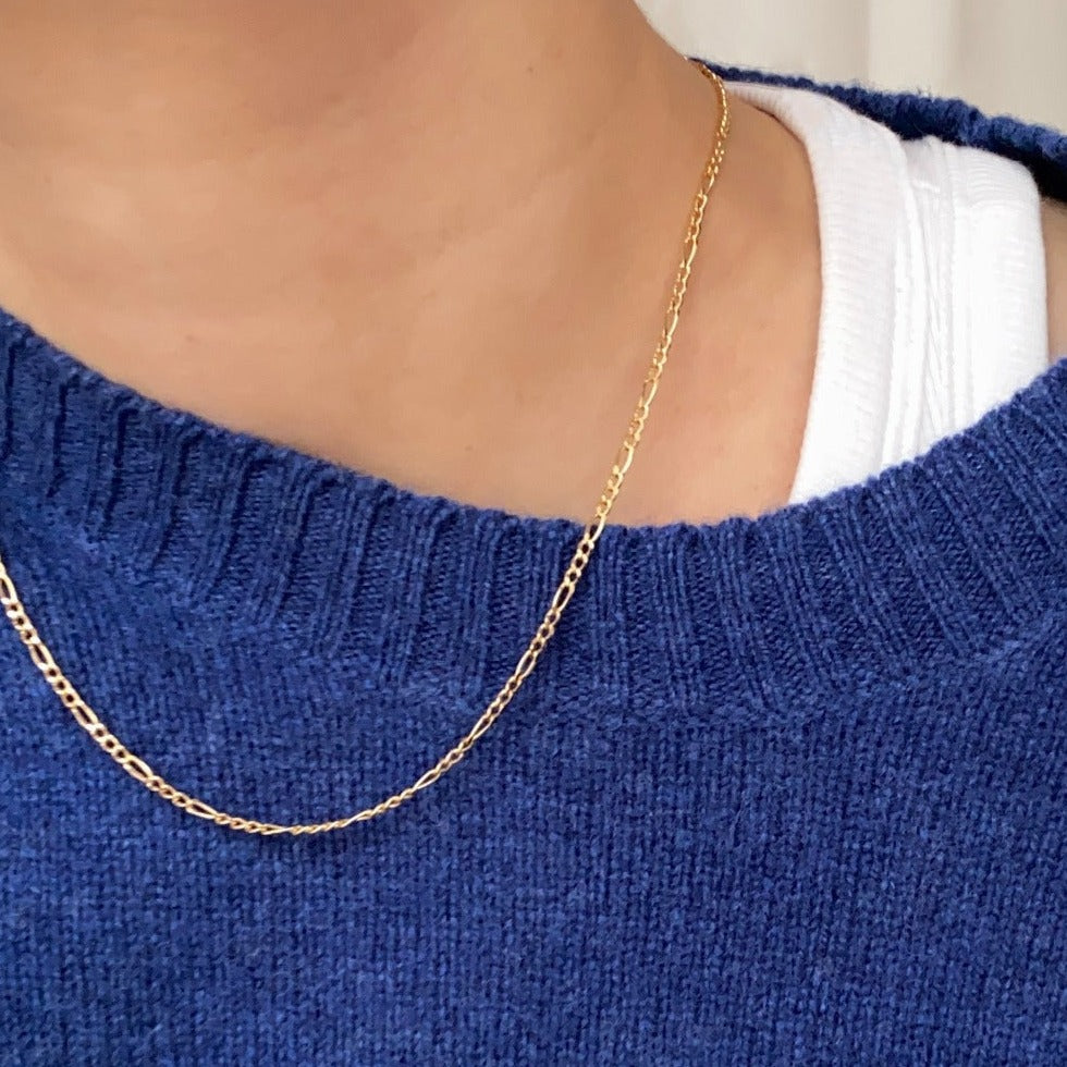 14karat_solid_gold_necklace_figaro_chain_necklace