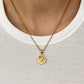 14 karat solid_gold_double_sided_coin_pendant